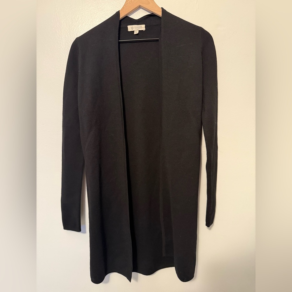 Kinross cashmere black cardigan